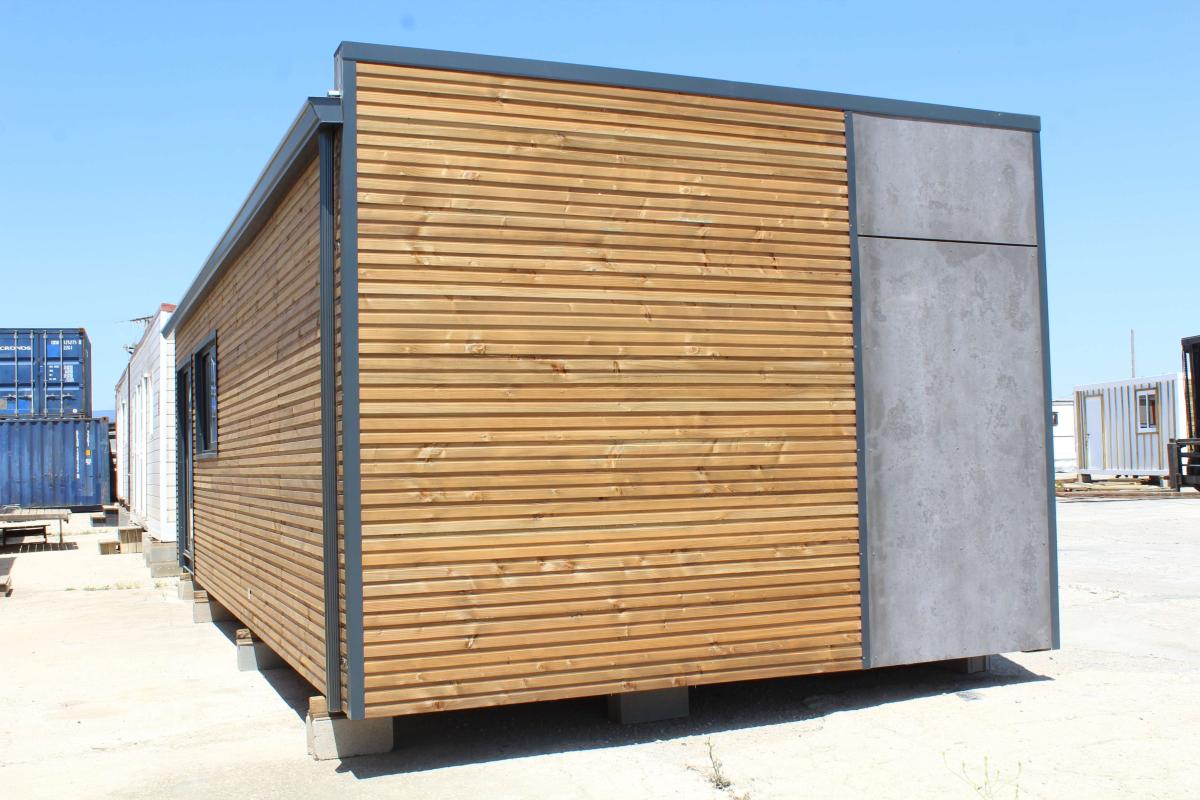 Módulo KVIP diáfano forrado madera y viroc ( Ref: 26011 )