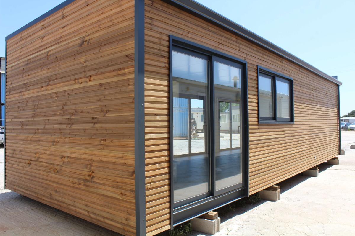 Módulo KVIP diáfano forrado madera y viroc ( Ref: 26011 )