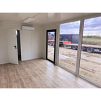 CONTENEDOR ELEVADO 7×3 M GRANDES VITRINAS / AIRE ACONDICIONADO / BAÑO ( Ref: 5905 )